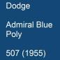 Preview: Dodge, Admiral Blue Poly, 507 (1955).